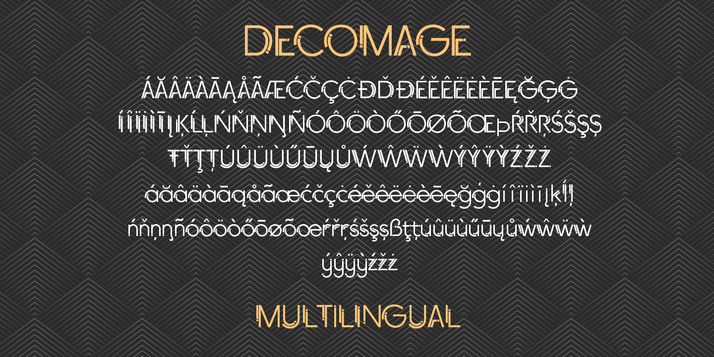 HS Decomage Regular Font preview